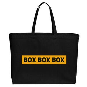 Box Box Box Formula Racing Radio Pit Box Box Box Cotton Canvas Jumbo Tote