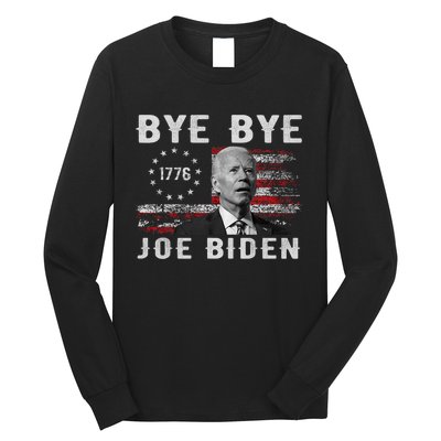 Bye Bye Biden Funny Anti Biden Election Drops Out Long Sleeve Shirt