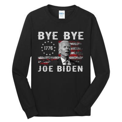 Bye Bye Biden Funny Anti Biden Election Drops Out Tall Long Sleeve T-Shirt