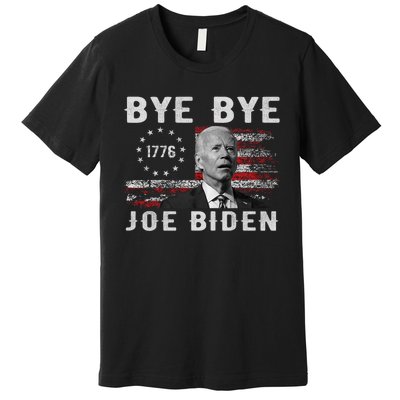 Bye Bye Biden Funny Anti Biden Election Drops Out Premium T-Shirt