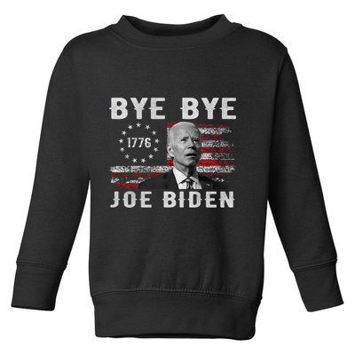 Bye Bye Biden Funny Anti Biden Election Drops Out Toddler Sweatshirt