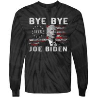 Bye Bye Biden Funny Anti Biden Election Drops Out Tie-Dye Long Sleeve Shirt