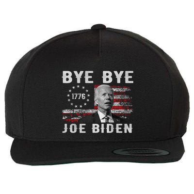 Bye Bye Biden Funny Anti Biden Election Drops Out Wool Snapback Cap