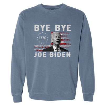 Bye Bye Biden Funny Anti Biden Election Drops Out Garment-Dyed Sweatshirt