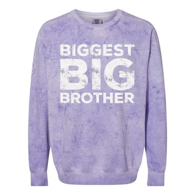 Biggest Big Brother Brother To Be Colorblast Crewneck Sweatshirt