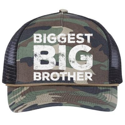 Biggest Big Brother Brother To Be Retro Rope Trucker Hat Cap