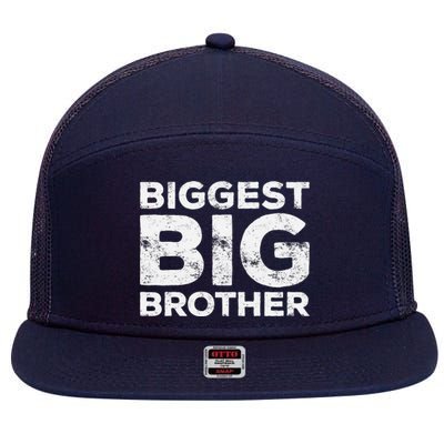 Biggest Big Brother Brother To Be 7 Panel Mesh Trucker Snapback Hat