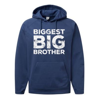 Biggest Big Brother Brother To Be Performance Fleece Hoodie