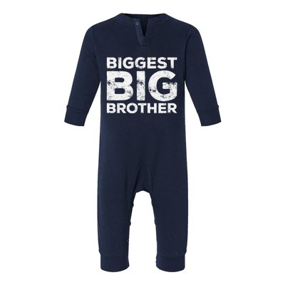 Biggest Big Brother Brother To Be Infant Fleece One Piece