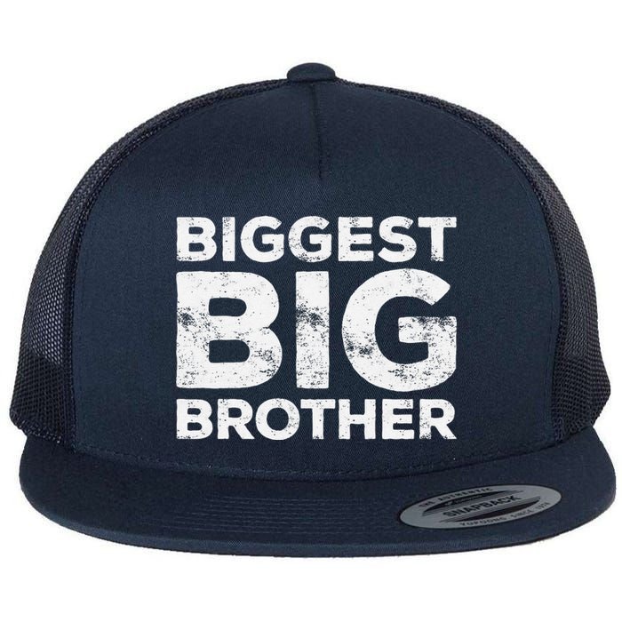 Biggest Big Brother Brother To Be Flat Bill Trucker Hat