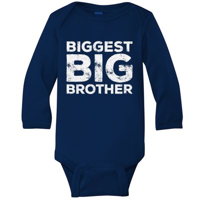 Biggest Big Brother Brother To Be Baby Long Sleeve Bodysuit