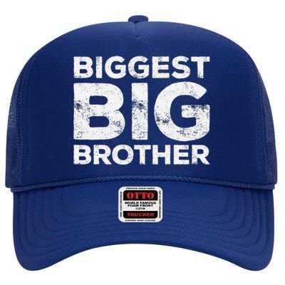 Biggest Big Brother Brother To Be High Crown Mesh Back Trucker Hat