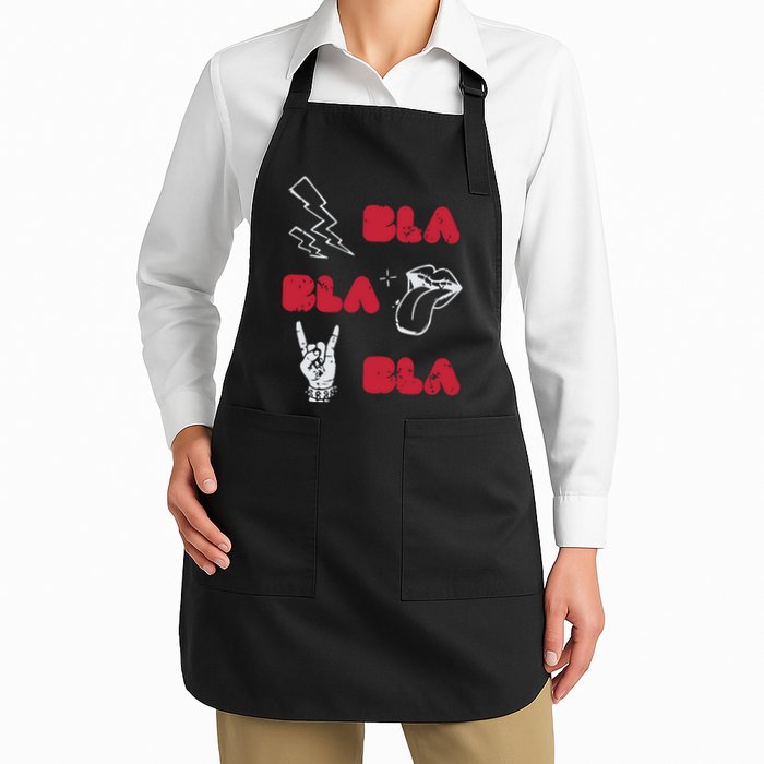 Bla Bla Bla Punk Rock Apron