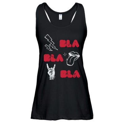Bla Bla Bla Punk Rock Ladies Essential Flowy Tank