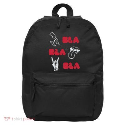 Bla Bla Bla Punk Rock 16 in Basic Backpack