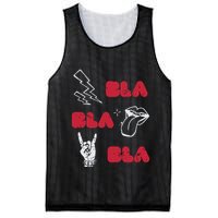 Bla Bla Bla Punk Rock Mesh Reversible Basketball Jersey Tank