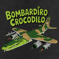 Boy Bombardilo Bombardier Crocodilo Italian Brainrot 7 Panel Mesh Trucker Snapback Hat