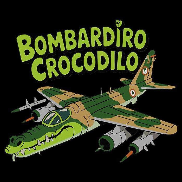 Boy Bombardilo Bombardier Crocodilo Italian Brainrot Impact Tech Backpack