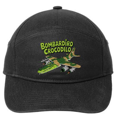 Boy Bombardilo Bombardier Crocodilo Italian Brainrot 7-Panel Snapback Hat