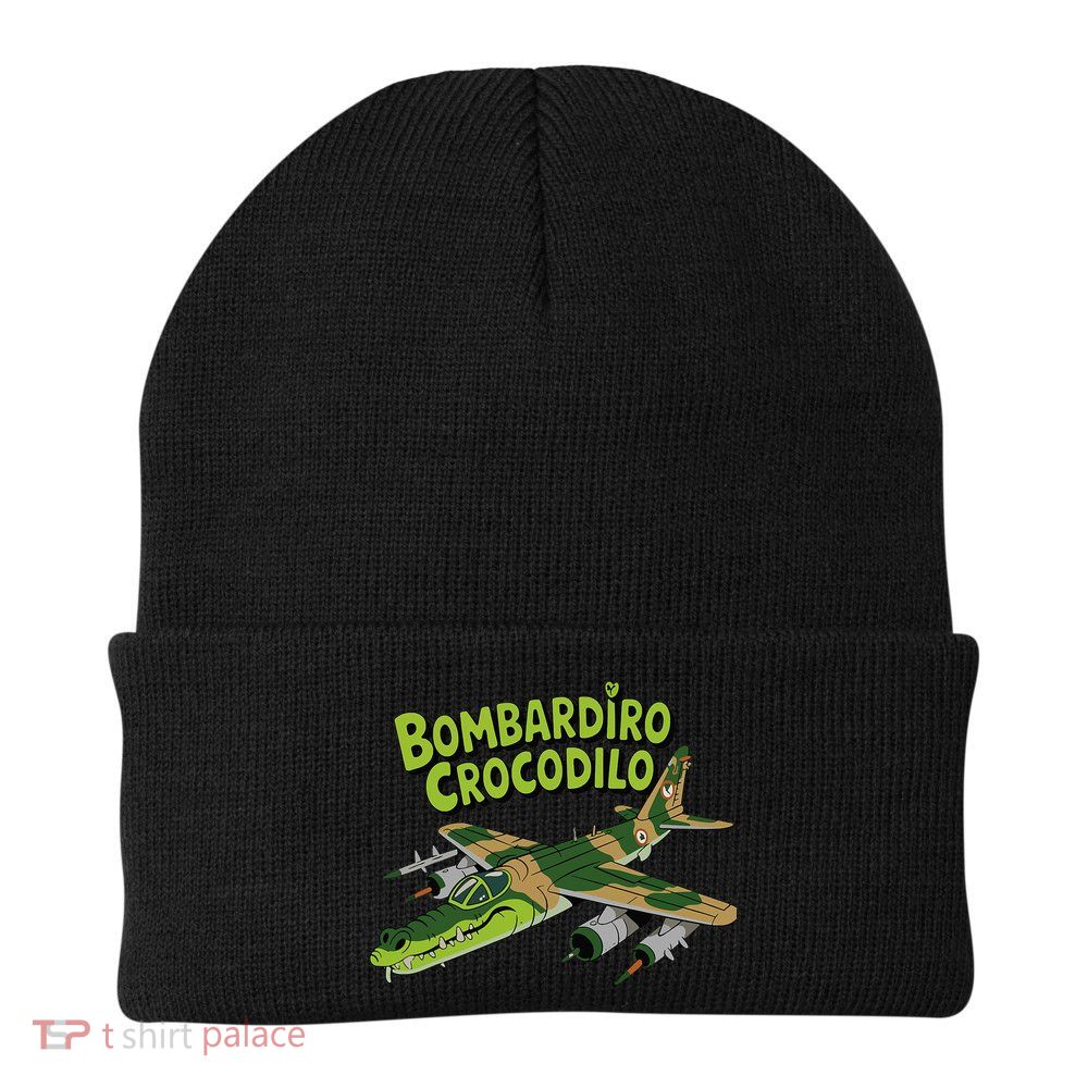 Boy Bombardilo Bombardier Crocodilo Italian Brainrot Beanie