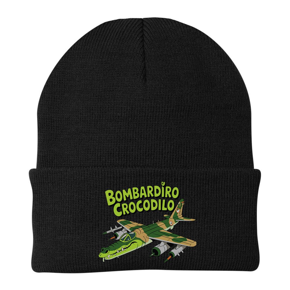 Boy Bombardilo Bombardier Crocodilo Italian Brainrot Beanie