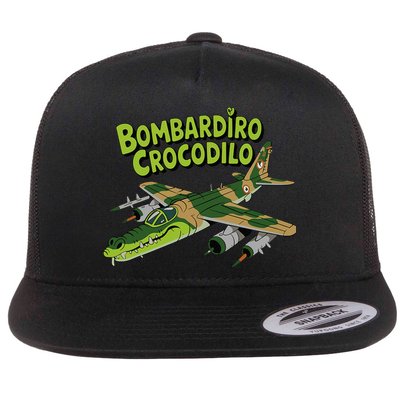 Boy Bombardilo Bombardier Crocodilo Italian Brainrot Flatbill Hat