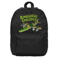 Boy Bombardilo Bombardier Crocodilo Italian Brainrot 16 in Basic Backpack