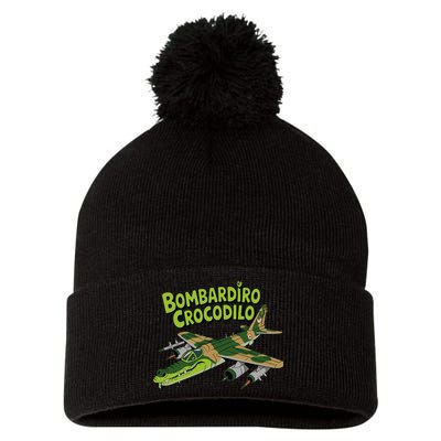 Boy Bombardilo Bombardier Crocodilo Italian Brainrot Pom Pom 12in Knit Beanie