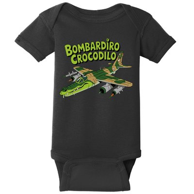 Boy Bombardilo Bombardier Crocodilo Italian Brainrot Baby Bodysuit