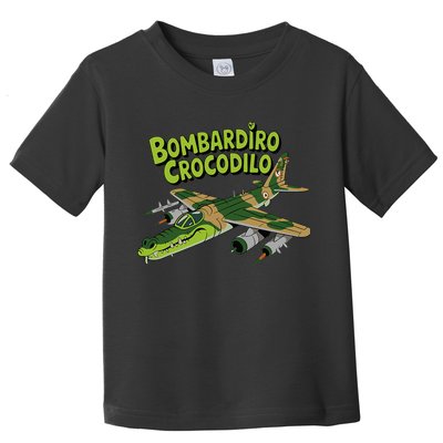 Boy Bombardilo Bombardier Crocodilo Italian Brainrot Toddler T-Shirt
