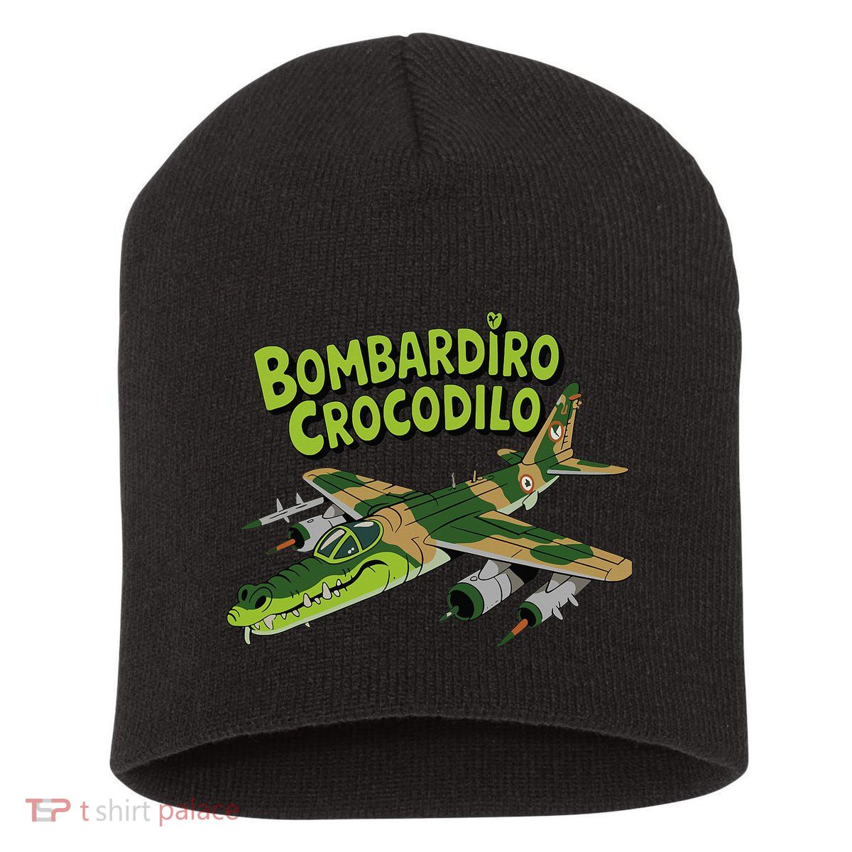 Boy Bombardilo Bombardier Crocodilo Italian Brainrot Short Acrylic Beanie
