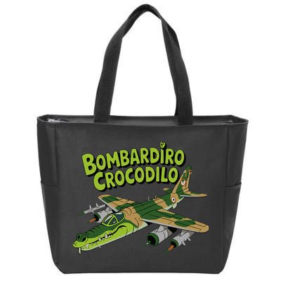 Boy Bombardilo Bombardier Crocodilo Italian Brainrot Zip Tote Bag
