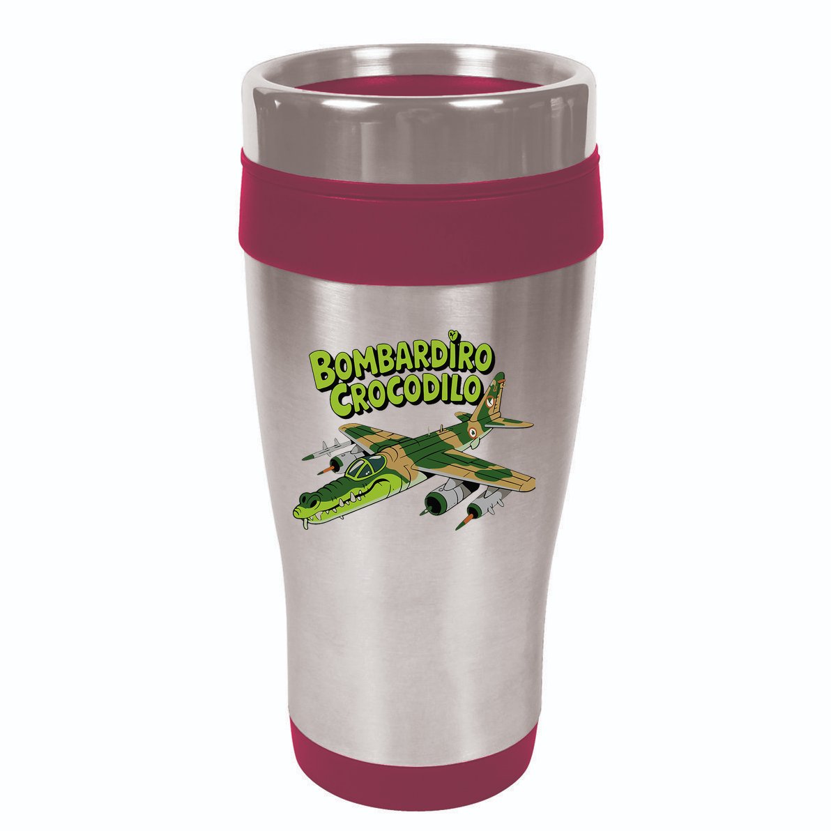 Boy Bombardilo Bombardier Crocodilo Italian Brainrot 16oz Travel Tumbler