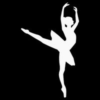 Ballet Ballerina Button