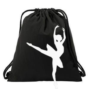 Ballet Ballerina Drawstring Bag