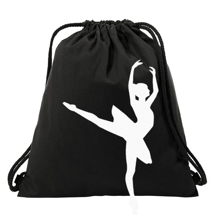 Ballet Ballerina Drawstring Bag