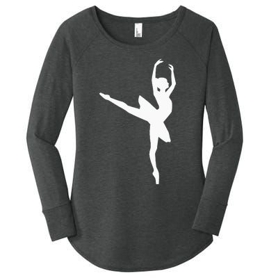 Ballet Ballerina Women's Perfect Tri Tunic Long Sleeve Shirt