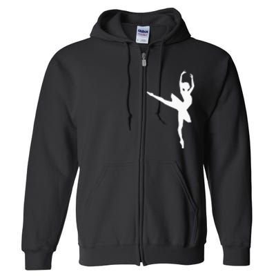 Ballet Ballerina Full Zip Hoodie