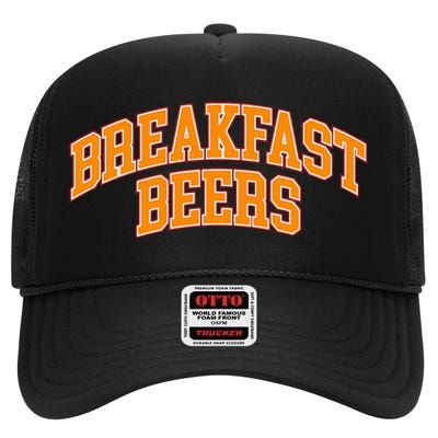 Breakfast Beer High Crown Mesh Back Trucker Hat