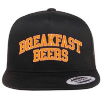 Breakfast Beer Flat Bill Trucker Hat