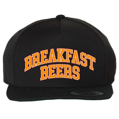 Breakfast Beer Wool Snapback Cap