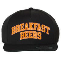 Breakfast Beer Wool Snapback Cap