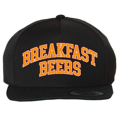 Breakfast Beer Wool Snapback Cap