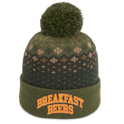 Breakfast Beer The Baniff Cuffed Pom Beanie