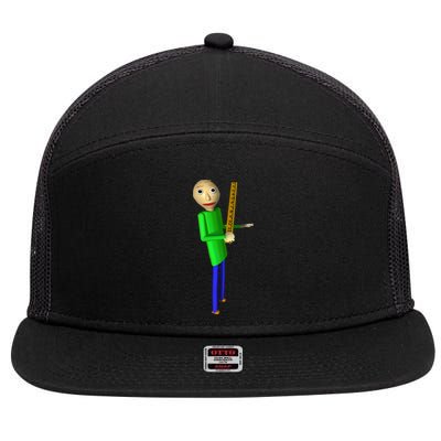 BaldiS Basics 7 Panel Mesh Trucker Snapback Hat