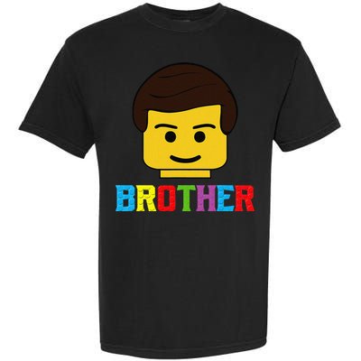 Block Brick Building Brother Master Builder Matching Family Garment-Dyed Heavyweight T-Shirt