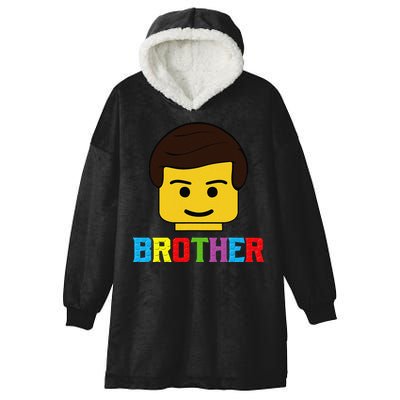 Block Brick Building Brother Master Builder Matching Family Hooded Wearable Blanket