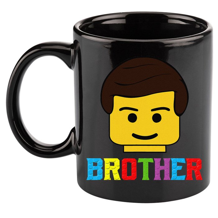Block Brick Building Brother Master Builder Matching Family 11oz C Handle Ceramic Mug