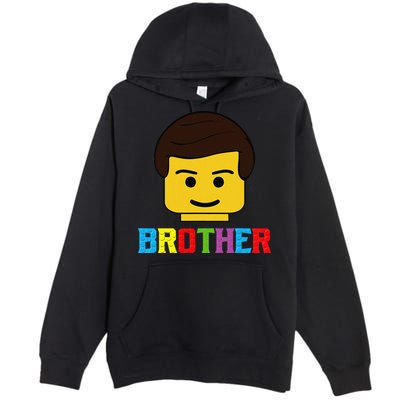 Block Brick Building Brother Master Builder Matching Family Premium Pullover Hoodie