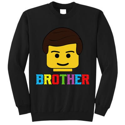 Block Brick Building Brother Master Builder Matching Family Tall Sweatshirt